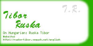 tibor ruska business card